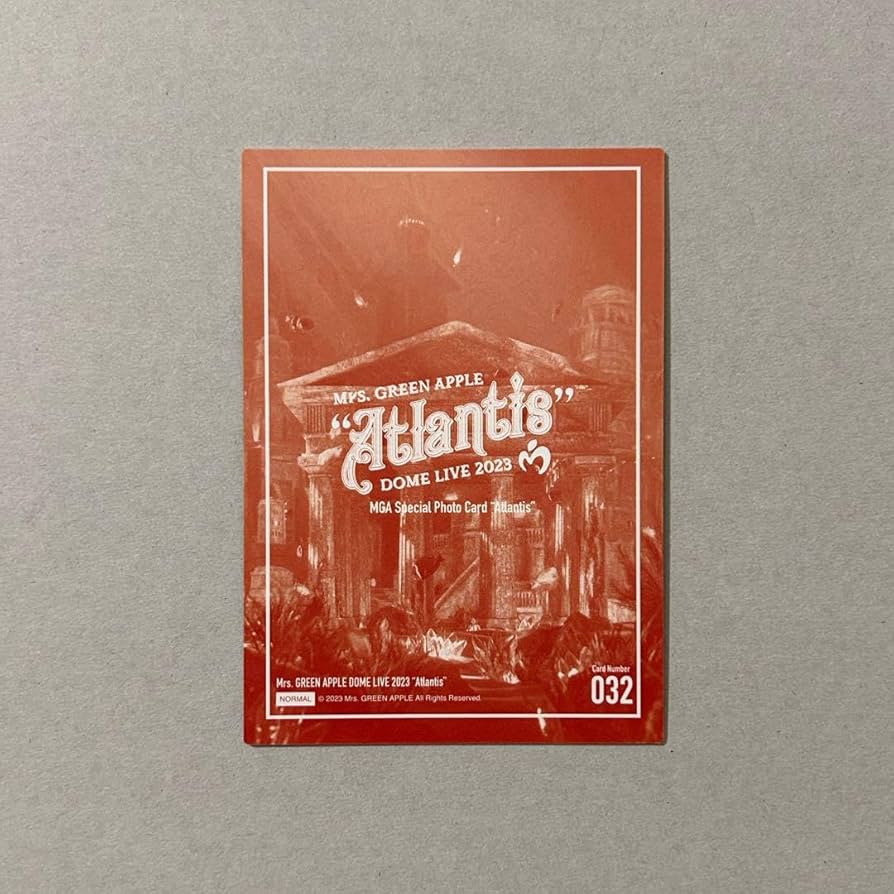 Amazon.co.jp: Mrs. GREEN APPLE Atlantis フォトカード 大森元